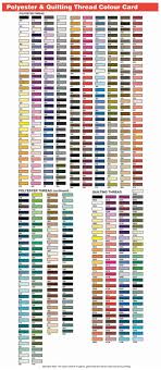 11 detailed gutermann dekor thread color chart