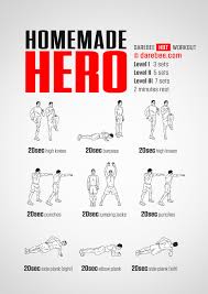 homemade hero workout
