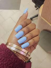 Applies consistently and virtually won't bubble so you can work faster. Baby Blue Square Acrylic Nails New Expression Nails