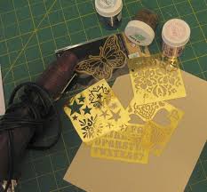 Check out our embossing stencil selection for the very best in unique or custom, handmade pieces from our stencils & templates shops. Heat Embossing With Brass Stencils Embossed Cards Stencils Embossing Techniques