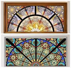 Static Cling Window Film Stained Glass Effect Door Glass Decoration 12x24 Glass Decorating Stained Glass Window Film Glass Art Pictures Glass Art Projects