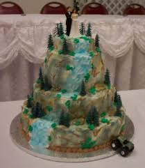4wd Mountain Climb Wedding Cake Mountain Wedding Cake Wedding Cakes With Cupcakes Wedding Cakes