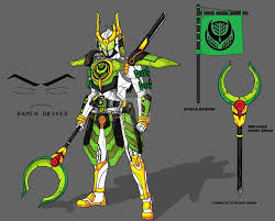 kamen rider zangetsu kamui arms by ramendriver キャラクターデザイン 仮面ライダー イラスト 特撮ヒーロー