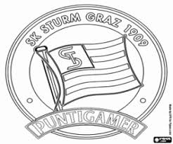 Update this logo / details. Sturm Graz Badge Coloring Page Printable Game