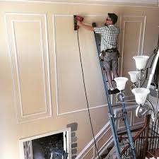 On The Job Shadow Boxes In Two Story Foyer Richmond Va Call Brian 804 5919869 For A Free Estimate Foyer Wall Decor Foyer Decorating Tall Wall Decor