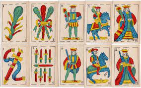 Traditionally, western playing cards are made of rectangular layers of paper or thin cardboard pasted together to form a flat, semirigid material. Anon Spanish Cards C 1875 The World Of Playing Cards