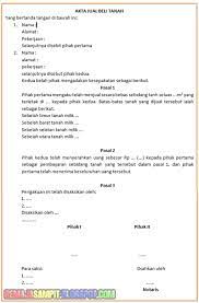 Contoh surat jual beli tanah yang benar. Contoh Surat Option Jual Beli Tanah Contoh Surat Terbaru