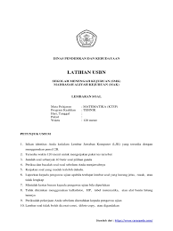 Download (unduh) soal un/usbn bidang matematika. Soal Latihan Usbn Matematika Smk Mak Tehnik