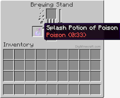 Using a glass bottle on a cauldron that contains splash potion turns it into a bottle of that splash potion, this also removes 1 ⁄ 3 of the cauldron's content.‌  bedrock edition only How To Make A Splash Potion Of Poison 0 45 0 33 In Minecraft