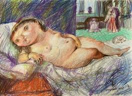 Commissioned by the duke of urbino to serve as a teaching model manet's olympia, which was created over 300 years later, is directly inspired by titian's venus of urbino. Venus Of Urbino After Titian By Fredy Escobar Vega 2020 Fine Art Drawings Artsper 1148406