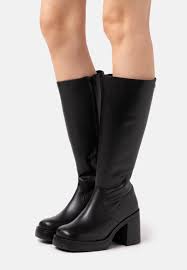 Musse Cloud Winy Platform Boots New Black Black Zalando Co Uk