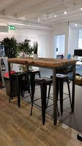 Reclaimed Industrial Chic 6 8 Seater Tall Poseur Bar By Rccltd Restaurant Furniture Bar Table Industrial Chic