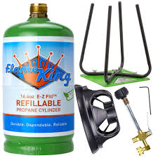 Maybe you would like to learn more about one of these? 1lb Refillable Cylinder Kit 16 4 Oz Green Model Ysn1lbkt Flame King