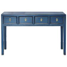 Blue Console Table Blue Console Table Console Table Exposed Wood