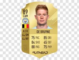 He might face an extended period on the sidelines in real life, but he remains a stalwart in fifa 20, with on early season form, is there a better player in world football right now than kevin de bruyne? Kevin De Bruyne Fifa 18 2017 18 Premier League Manchester City F C Football Player Belgium Transparent
