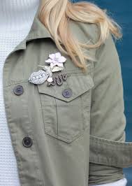 jacket brooch