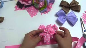 Monos Multicolores Para El Cabello De Las Ninas En Cinta Gros Monos Faciles Como Hacer Monos Sencillos Hacer Lazos Con Cinta Manualidades