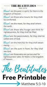 What Are The Beatitudes In The Bible Plus Free Printable What Are The Beatitudes Beatitudes Learn The Bible