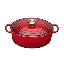 le creuset cocotte signature ovale en fonte emaillee ustensile cuisine le creuset cocotte en fonte