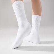 White Crew Socks