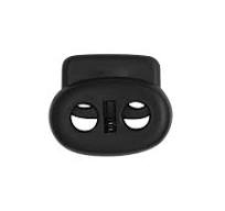 Pig Nose Toggle 2 Hole Cord Lock Black Double Hole Stopper ...