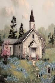 Church Painting Old Country Churches Country Church Church Art