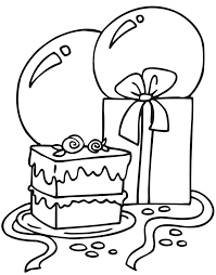 This cute monkey has a birthday present just for you! Presents Coloring Pages Birthday Coloring Pages Happy Birthday Coloring Pages Coloring Pages