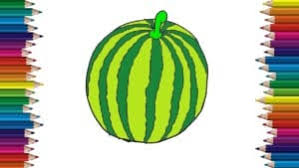 How To Draw A Watermelon Step By Step Fruits Drawing And Coloring Click here to save the tutorial to pinterest! how to draw a watermelon step by step