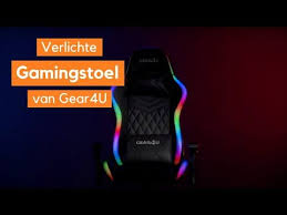 Deze Gear4u Illuminated Gaming Chair Rgb Met Led Licht Zwart Is De Ideale Stoel Voor Iedere Gamer Een Prachtig Design Met Rgb Ver In 2020 Gaming Gamingstoel Led