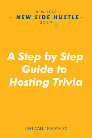 Adam charges the venue, such as a restaurant or a bar, a flat fee, typically around . How To Host A Trivia Night Trivia Trivia Night Trivia Host