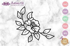 Download Spring Flower Floral Corner Flower Border Svg Cut File 1289220 Cut Files Design Bundles