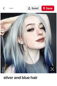 Blue and white hair is not something you usually think about when considering an amazing hairstyle. Blue Hair Don T Care The Silver Edition Adventure Wednesdays