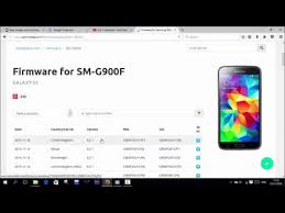 How To Download Firmware Samsung Galaxy S5 Sm G900f Youtube