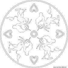 Ein mandala zeichnet sich vor allem durch. Einhorn Kostenlose Mandala Ausmalbilder Zum Download