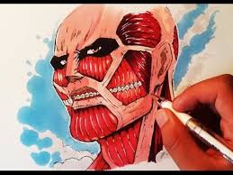Armored titan vs attack titan drawing i'm new to drawing pls don't bully me also what other things should i draw, i'm. Drawing Colossal Titan Attack On Titan Youtube