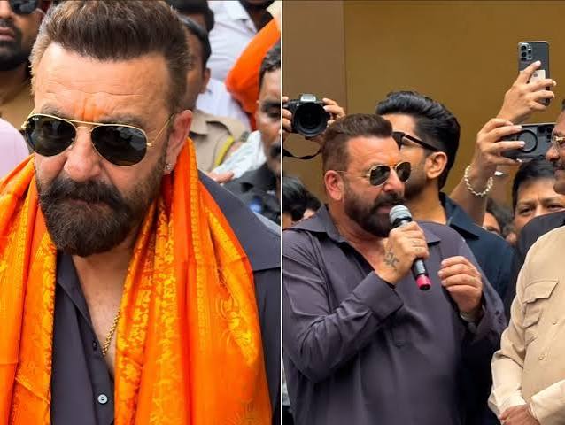 Sanjay Dutt responds Marathi: '6 साल जेल में रहकर नहीं सीखी', मराठी बोलने से संजय दत्त का इनकार, चुप हो गए मंत्री - News18 हिंदी