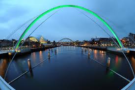 Find what to do today, this weekend, or in july. Gateshead Millennium Bridge Gateshead Quays Tyne Wear England Color Kinetics