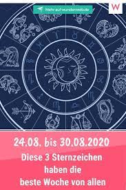 Sternzeichen widder wenn du wissen möchtest was im august 2021 auf dich zukommt, dann schau dir dieses orakel an! 24 08 Bis 30 08 2020 Diese 3 Sternzeichen Haben Die Beste Woche Ihres Lebens Wunderweib Wochenhoroskop Sternzeichen Horoskop