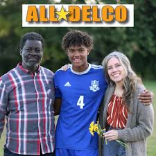 Congratulations to senior Moses Uzele for being named to the 2nd Team  All-Delco this year! Moses did a great job leading our soccer team