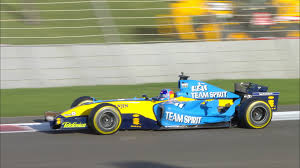 Alonso celebrates the second of two successive titles with renault in brazil, 2006. Must See Fernando Alonso Drives His 2005 Title Winning Renault R25 At Abu Dhabi Formula 1