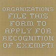 Form 1023 Application For Recognition Of Exemption Under Section 501 C 3 Of The Internal Revenue Code Federal Income Tax Recognition Coding