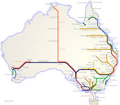 Rail Map Australia Train Map Map Australian Maps