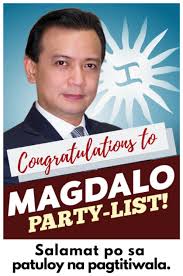 Congratulations to Magdalo Partylist! Salamat po sa patuloy na pagtitiwala.