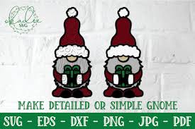 Free transparent christmas vectors and icons in svg format. 3d Santa Gnome Christmas Gnome Svg Layered Gnome Dxf 992833 Paper Cutting Design Bundles