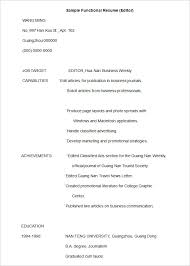 A functional resume format prioritizes your strengths & achievements. 17 By Free Resume Templates Samples Resume Format