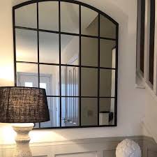Choose from over 20 standard shapes to craft a custom look for your home. Black Industrial Arched Metal Window Mirror 36 X 30 Bridgewater William Wood Mirrors