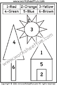 Color By Number Free Printable Worksheets Free Printable Worksheets Free Kindergarten Worksheets Printable Preschool Worksheets