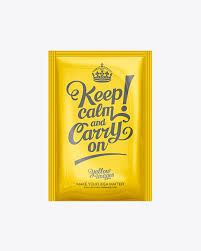 Download Plastic Sachet With Notches Glossy Stick Sachet Mockup Front View Plastic Stick Sachet Mockup Halfside View PSD Mockup Templates