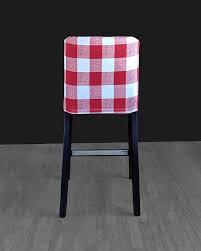 Beautiful Slipcover For The Henriksdal Bar Stool Chair In Buffalo Check Red Replace Your Existing Oversized Chair Living Room Chair Compact Table And Chairs