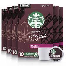 Maybe you would like to learn more about one of these? Amazon Com Starbucks Dark Roast K Cup Coffee Pods French Roast For Keurig Brewers 10 Count Pack Of 6 Coffee Brewing Machine Cups Grocery Gourmet Food